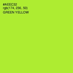 #AEEC32 - Green Yellow Color Image