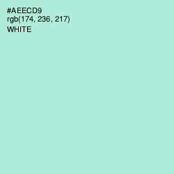 #AEECD9 - Water Leaf Color Image