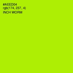 #AEED04 - Inch Worm Color Image