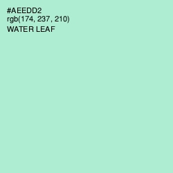 #AEEDD2 - Water Leaf Color Image