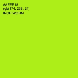 #AEEE18 - Inch Worm Color Image