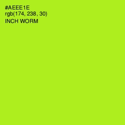 #AEEE1E - Inch Worm Color Image