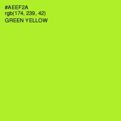 #AEEF2A - Green Yellow Color Image