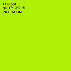#AEF006 - Inch Worm Color Image