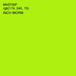 #AEF00F - Inch Worm Color Image