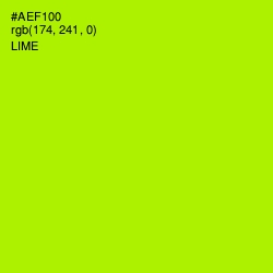 #AEF100 - Lime Color Image