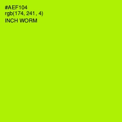 #AEF104 - Inch Worm Color Image