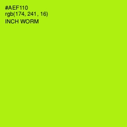 #AEF110 - Inch Worm Color Image