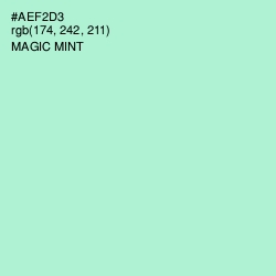 #AEF2D3 - Magic Mint Color Image