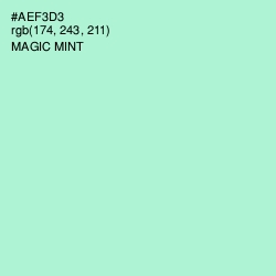 #AEF3D3 - Magic Mint Color Image