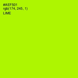 #AEF501 - Lime Color Image