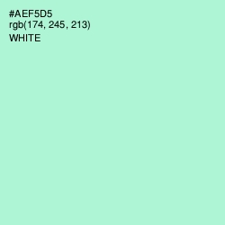 #AEF5D5 - Magic Mint Color Image