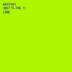 #AEF601 - Lime Color Image