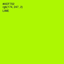 #AEF702 - Lime Color Image