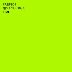 #AEF801 - Lime Color Image