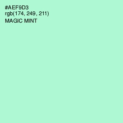 #AEF9D3 - Magic Mint Color Image