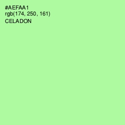 #AEFAA1 - Celadon Color Image