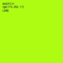 #AEFC11 - Lime Color Image