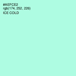 #AEFCE2 - Ice Cold Color Image