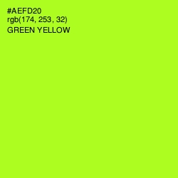 #AEFD20 - Green Yellow Color Image