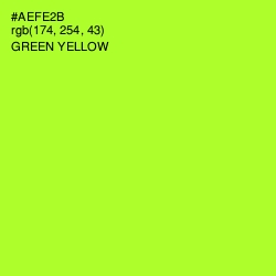 #AEFE2B - Green Yellow Color Image