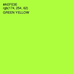 #AEFE3E - Green Yellow Color Image