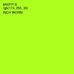 #AEFF1E - Inch Worm Color Image