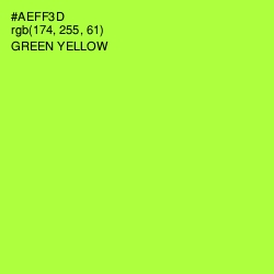 #AEFF3D - Green Yellow Color Image