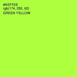 #AEFF3E - Green Yellow Color Image