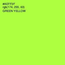 #AEFF3F - Green Yellow Color Image