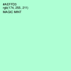 #AEFFD3 - Magic Mint Color Image