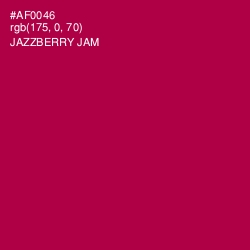 #AF0046 - Jazzberry Jam Color Image