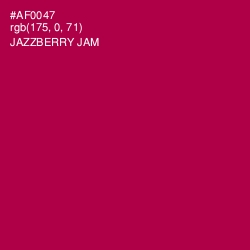#AF0047 - Jazzberry Jam Color Image