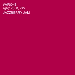 #AF0048 - Jazzberry Jam Color Image