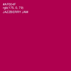 #AF004F - Jazzberry Jam Color Image