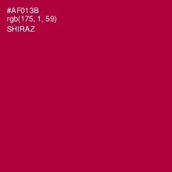 #AF013B - Shiraz Color Image