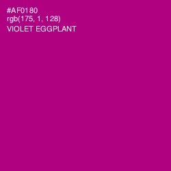 #AF0180 - Violet Eggplant Color Image