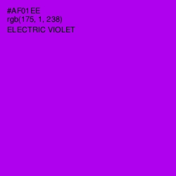 #AF01EE - Electric Violet Color Image