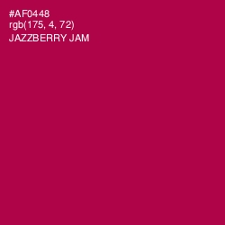 #AF0448 - Jazzberry Jam Color Image