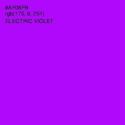 #AF08FB - Electric Violet Color Image