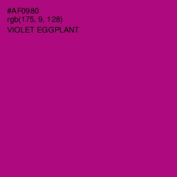 #AF0980 - Violet Eggplant Color Image