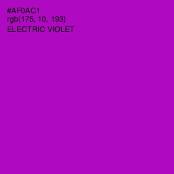 #AF0AC1 - Electric Violet Color Image