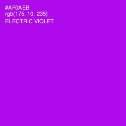 #AF0AEB - Electric Violet Color Image