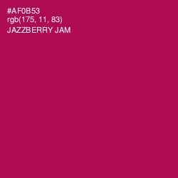 #AF0B53 - Jazzberry Jam Color Image