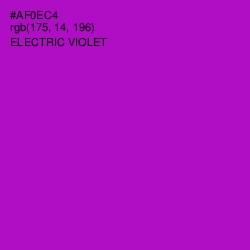 #AF0EC4 - Electric Violet Color Image