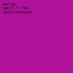 #AF119C - Violet Eggplant Color Image