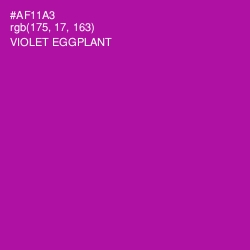 #AF11A3 - Violet Eggplant Color Image
