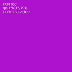#AF11CC - Electric Violet Color Image