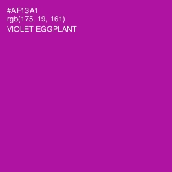 #AF13A1 - Violet Eggplant Color Image
