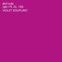#AF1482 - Violet Eggplant Color Image